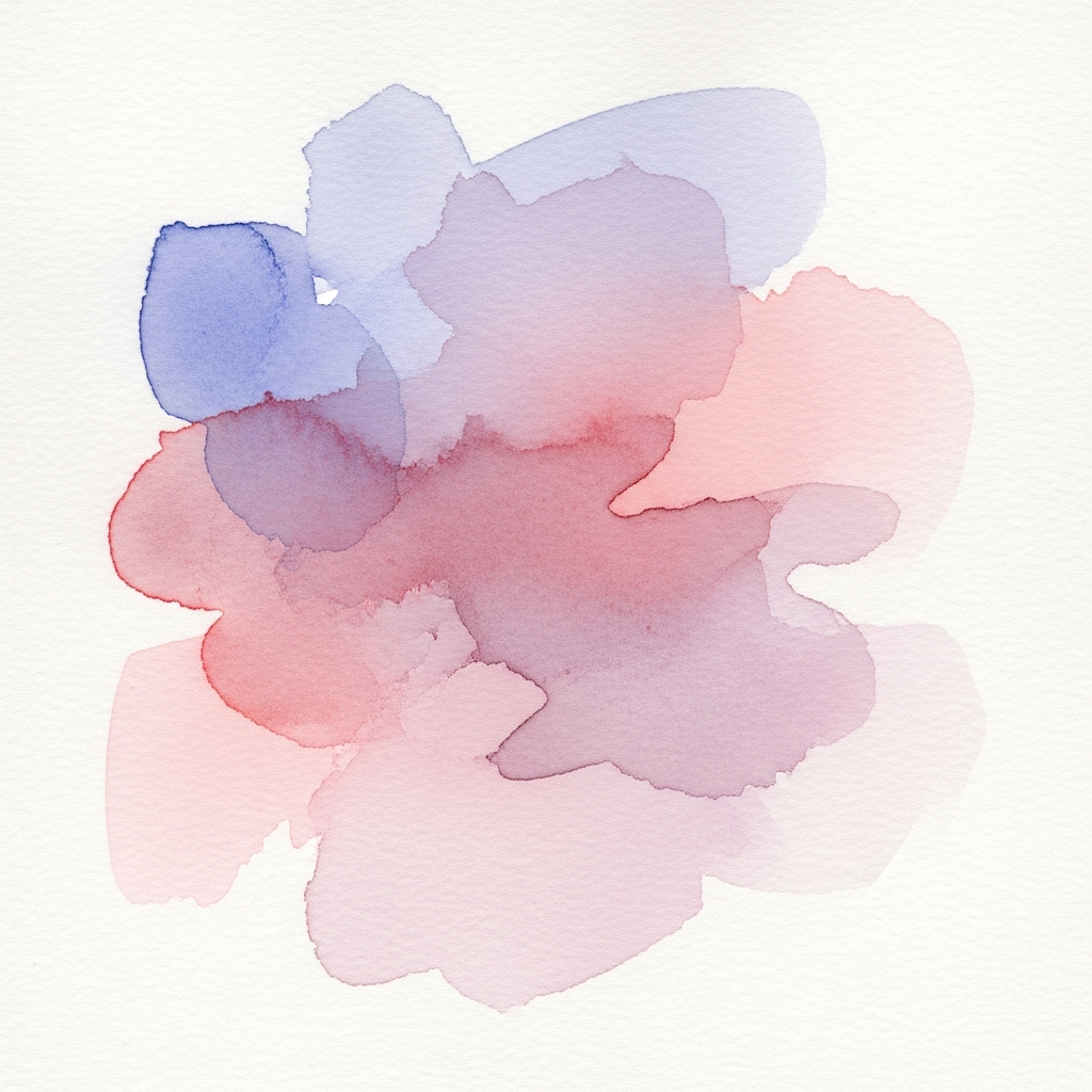 Abstract watercolor wash in warm terracotta and soft peach — Cleo brand aesthetic